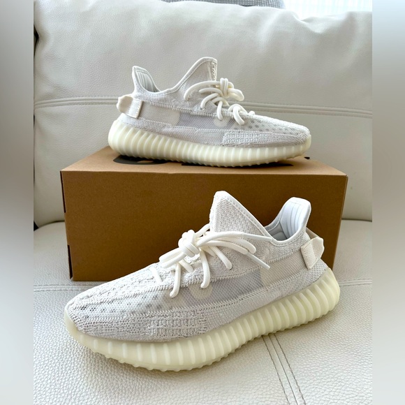 👟 Adidas Yeezy Boost 350 V2 Low Bone HQ6316 Mens Size 6.5 Women’s Size 8 Sneaker - Picture 9 of 13